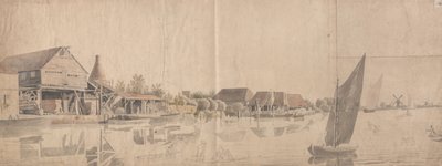 A Wood Yard on the Thames at Nine Elms by Samuel Scott